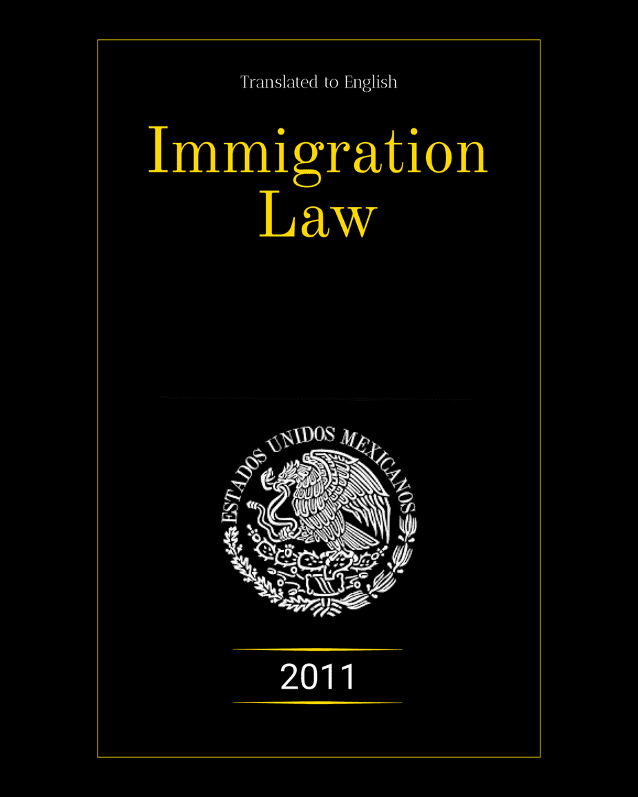 Cover of the Mexican Immigration Law in English