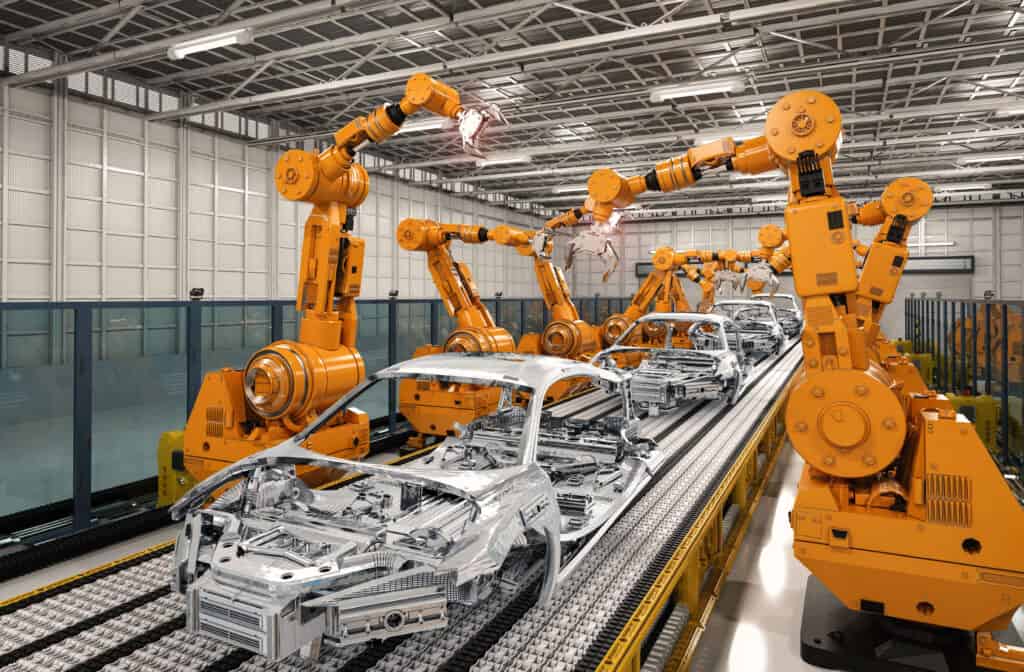 Robots from Mexico's automotive industry