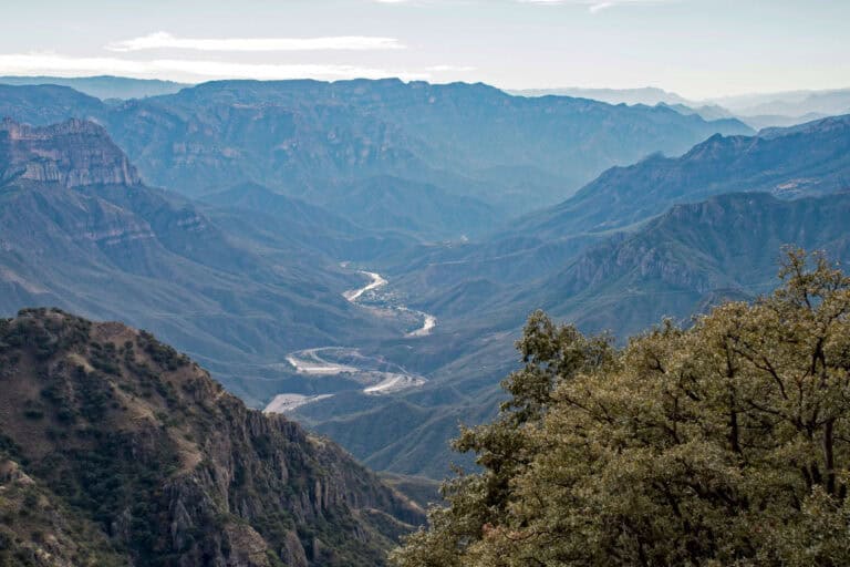 View of the Urique Canyon in Chihuahua, Mexico