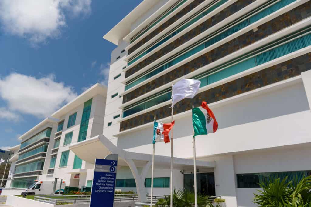 A private hospital, also regulated by Mexico's Ministry of Health