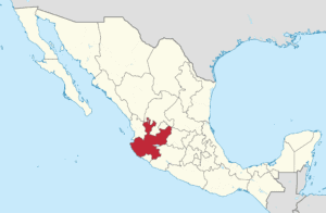 Jalisco's Location in Mexico
