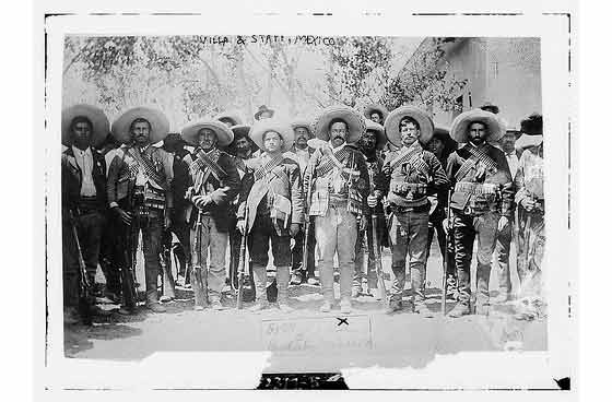A group of Mexican revolutionaries.